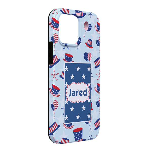 Custom Patriotic Celebration iPhone Case - Rubber Lined - iPhone 13 Pro Max (Personalized)