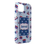 Patriotic Celebration iPhone Case - Plastic - iPhone 14 Plus (Personalized)