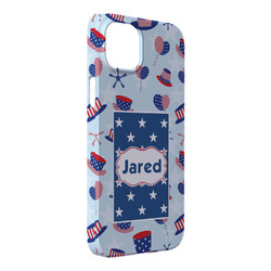 Patriotic Celebration iPhone Case - Plastic - iPhone 14 Pro Max (Personalized)