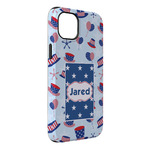 Patriotic Celebration iPhone Case - Rubber Lined - iPhone 14 Pro Max (Personalized)