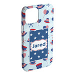 Patriotic Celebration iPhone Case - Plastic - iPhone 15 Plus (Personalized)