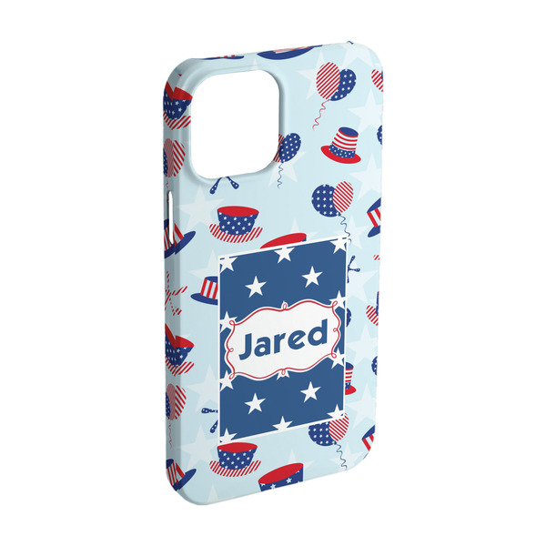 Custom Patriotic Celebration iPhone Case - Plastic - iPhone 15 Pro (Personalized)