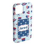 Patriotic Celebration iPhone Case - Plastic - iPhone 15 Pro Max (Personalized)