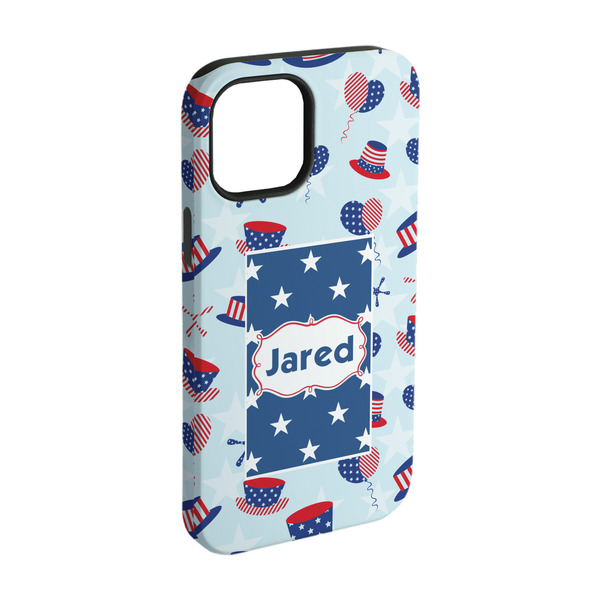 Custom Patriotic Celebration iPhone Case - Rubber Lined - iPhone 15 (Personalized)