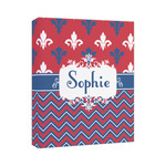 Patriotic Fleur de Lis Canvas Print (Personalized)