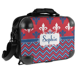 Patriotic Fleur de Lis Hard Shell Briefcase (Personalized)