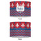 Patriotic Fleur de Lis 16" Drum Lampshade - APPROVAL (Poly Film)