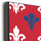 Patriotic Fleur de Lis 16x20 Wood Print - Closeup