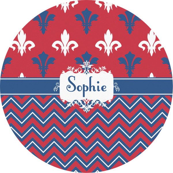 Custom Patriotic Fleur de Lis Multipurpose Round Labels - 2" (Personalized)