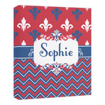 Patriotic Fleur de Lis Canvas Print - 20x24 (Personalized)