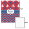 Patriotic Fleur de Lis 20x24 - Matte Poster - Front & Back