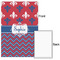 Patriotic Fleur de Lis 20x30 - Matte Poster - Front & Back