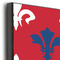 Patriotic Fleur de Lis 20x30 Wood Print - Closeup