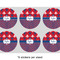 Patriotic Fleur de Lis 3" Multipurpose Round Labels - Sheet