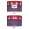 Patriotic Fleur de Lis 8" Drum Lampshade - APPROVAL (Poly Film)