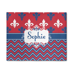 Patriotic Fleur de Lis 8' x 10' Patio Rug (Personalized)