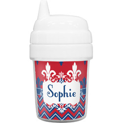 Patriotic Fleur de Lis Baby Sippy Cup (Personalized)