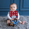 Patriotic Fleur de Lis Bib Lifestyle Boy