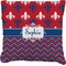 Patriotic Fleur de Lis Burlap Pillow 24"