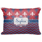 Patriotic Fleur de Lis Decorative Baby Pillowcase - 16"x12" (Personalized)