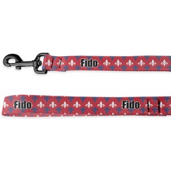 Patriotic Fleur de Lis Deluxe Dog Leash (Personalized)