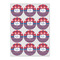 Patriotic Fleur de Lis Drink Topper - Small - Set of 12