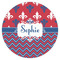 Patriotic Fleur de Lis Drink Topper - XSmall - Single