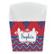 Patriotic Fleur de Lis French Fry Favor Box - Front View