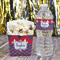 Patriotic Fleur de Lis French Fry Favor Box - w/ Water Bottle