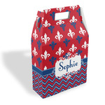 Patriotic Fleur de Lis Gable Favor Box (Personalized)