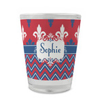 Patriotic Fleur de Lis Glass Shot Glass - 1.5 oz - Single (Personalized)