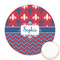 Patriotic Fleur de Lis Icing Circle - Medium - Front