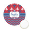 Patriotic Fleur de Lis Icing Circle - Small - Front