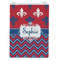 Patriotic Fleur de Lis Jewelry Gift Bag - Matte - Front