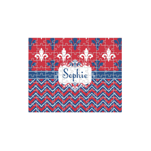 Custom Patriotic Fleur de Lis 110 pc Jigsaw Puzzle (Personalized)