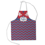 Patriotic Fleur de Lis Kid's Apron - Small (Personalized)