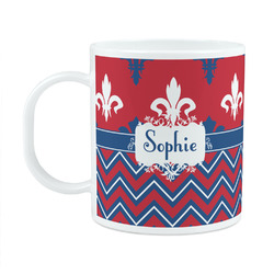 Patriotic Fleur de Lis Plastic Kids Mug (Personalized)