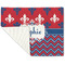 Patriotic Fleur de Lis Linen Placemat - Folded Corner (single side)