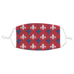 Patriotic Fleur de Lis Adult Cloth Face Mask