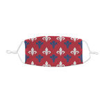 Patriotic Fleur de Lis Kid's Cloth Face Mask - XSmall