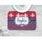 Patriotic Fleur de Lis Memory Foam Bath Mat - LIFESTYLE 34x21