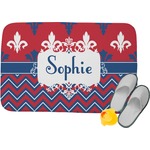 Patriotic Fleur de Lis Memory Foam Bath Mat - 34"x21" (Personalized)