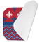 Patriotic Fleur de Lis Octagon Placemat - Single front (folded)