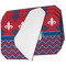 Patriotic Fleur de Lis Octagon Placemat - Single front set of 4 (MAIN)