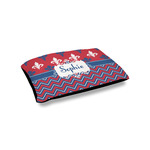 Patriotic Fleur de Lis Outdoor Dog Bed - Small (Personalized)