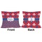 Patriotic Fleur de Lis Outdoor Pillow - 20x20