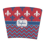 Patriotic Fleur de Lis Party Cup Sleeve - without bottom (Personalized)