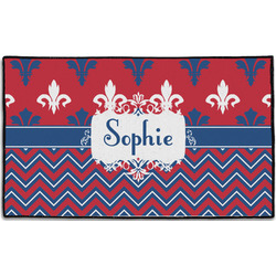 Patriotic Fleur de Lis Door Mat - 60"x36" (Personalized)