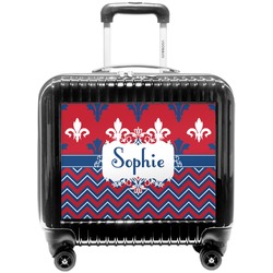 Patriotic Fleur de Lis Pilot / Flight Suitcase (Personalized)