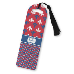 Patriotic Fleur de Lis Plastic Bookmark (Personalized)